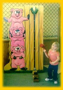 3 Pigs Kiddie Striker Carnival Game Rental