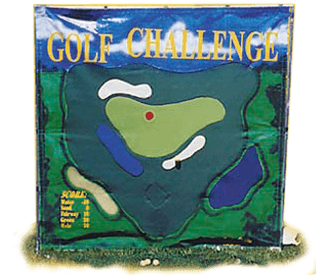 Golf Challenge Backdrop Game Rental