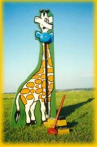 Giraffe Kiddie Striker Carnival Game Rental