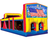 God Bless America 30′ Themed Obstacle Course Rental