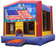 God Bless America Moon Bounce Rental