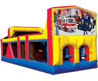 Police and Fire 30′ Themed Obstacle Course Rental