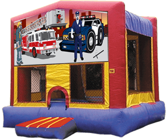 Police and Fire Moon Bounce Rental