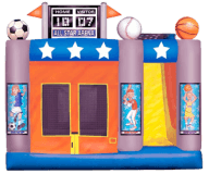Sports Arena 5-N-1 Moon Bounce Obstacle Combo Rental