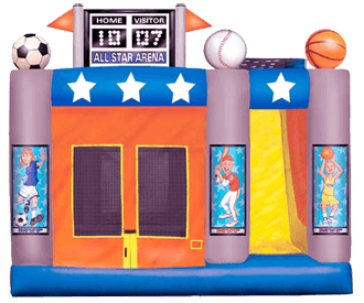 Sports Arena 5-N-1 Moon Bounce Obstacle Combo Rental