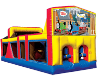 Tommy the Train 30′ Themed Obstacle Course Rental