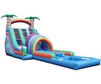 Tropical Rush Slip-n-Splash Water Slide Combo Rental