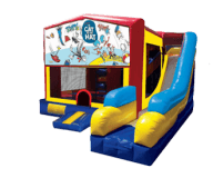 Cat in the Hat  5-N-1 Moonbounce Obstacle Combo Rental