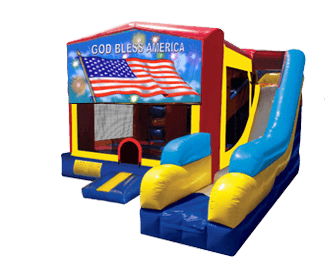 God Bless America  5-N-1 Moonbounce Obstacle Combo Rental