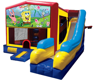 SpongeBob 5-N-1 Moonbounce Obstacle Combo Rental