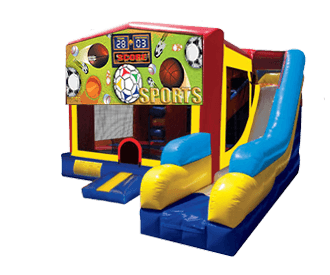 Sports  5-N-1 Moonbounce Obstacle Combo Rental