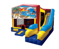 Tropical Paradise  5-N-1 Moonbounce Obstacle Combo Rental
