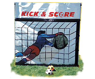 Soccer Kick Backdrop Game Rental