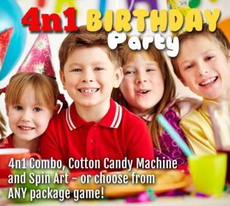 4-n-1 Birthday Party Package
