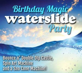 Birthday Magic Party Water Slide Package
