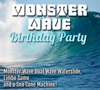Monster Wave Birthday Party Package
