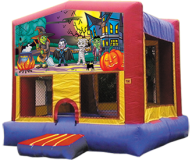 Happy Haunting Moon Bounce Rental