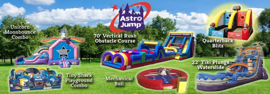 inflatable obstacle courses and moon bounces