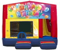 Happy Birthday Balloons 4-N-1 Moon Bounce Combo Rental