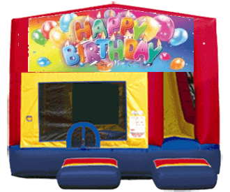 Happy Birthday Balloons 4-N-1 Moon Bounce Combo Rental